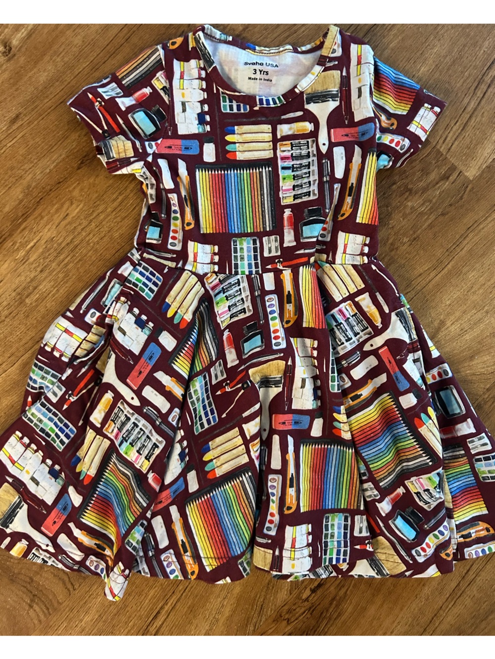 NWOT Svaha Art Supplies Print Dress